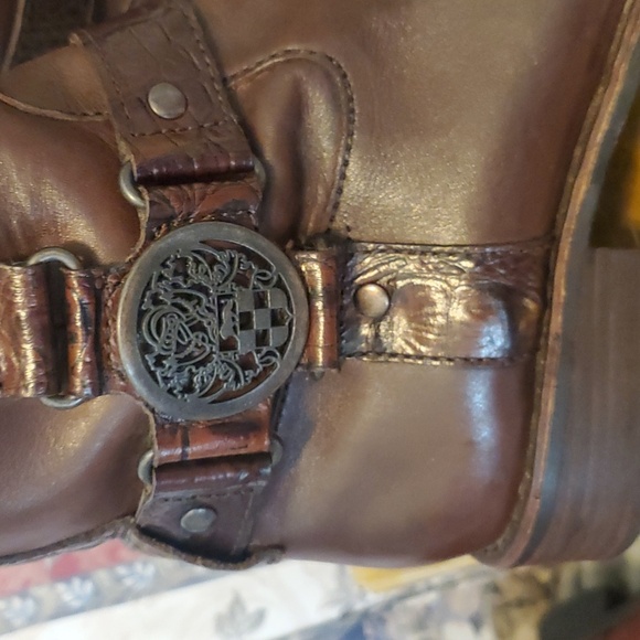 Womens Vince Camuto Leather with Aligator trim Boots - Picture 2 of 14